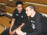 Enzo Esposito con il team manager Robinson